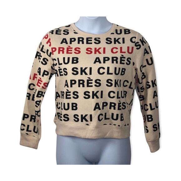 Apres-Ski Club by Chemistry Logo Crew Neck Sweatshirt NWT - Picture 2 of 11